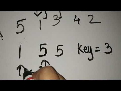 Insertion Sort in Hindi