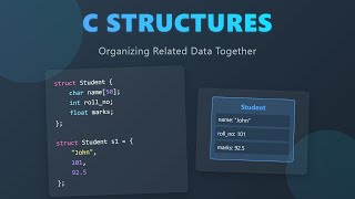 C Structures Explained for Beginners: Grouping Variables Like a Pro! 🚀
