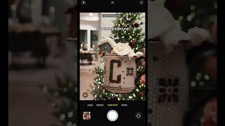 Portrait mode hack! Save this for later!🎄🫶 📲 #christmasphotos #phototutorial