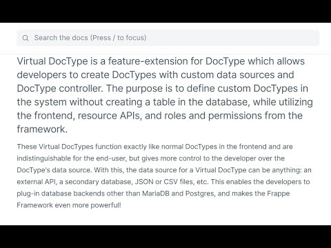 64. Virtual Doctype Part2 - Frappe ERPNext