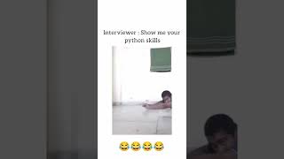 Interviewer: Show me your python skills 😁 #coding #codetosuccess