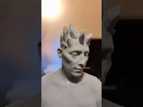 Ready to paint! Any color suggestions?#sculpture #3dprinting #resin #3dsculpting #clay  #satisfying