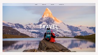 Single Page Website With HTML, CSS & JavaScript | HTML & CSS Modern Website