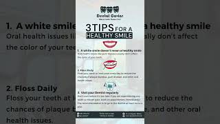 3 tips for a healthy smile #dentalcare #dentist #smiledesigndental #dentalartistry #dentalhygiene