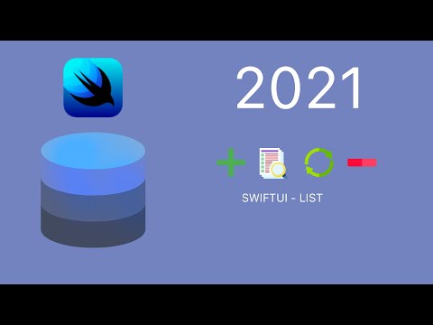 SWIFT UI CRUD  (2021) List Tutorial (Part 1)