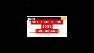 SBI JA 2023-24 Result Out | My SBI Clerk Pre Scorecard | Sbi ja cutoff 2023-24 #shorts  #ytshorts
