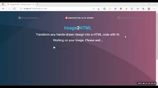 Image2HTML Demo Video