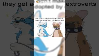 Introvert Furries Don’t Make Friends… | #furrymeme #furries #furryfriends