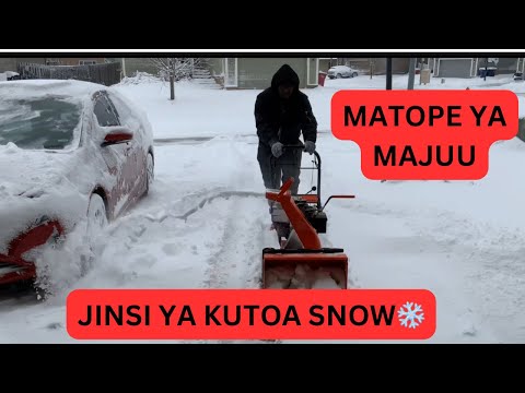 JINSI YA KUTOA SNOW ❄️ WAKATI WA WINTER