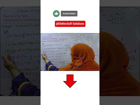 Equations Reducible to Quadratic Form: Type 5 (link in comment) #quadraticequation #maths #ytshorts