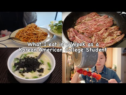 What I Eat in a Week as a Korean American College Student (bapbapbap)