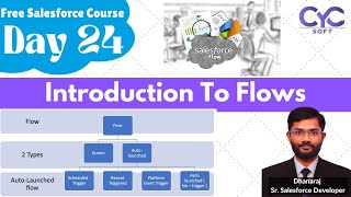 Introduction To Flows | Online Salesforce Course Free | Salesforce Full Course Training | CYCSOFT