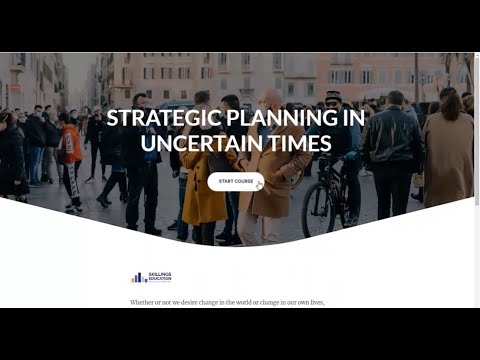 STRATEGIC PLANNING IN UNCERTAIN TIMES