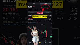 $127 to $1500 in 60 Minutes 🤯 Bybit Futures Profit Live #trading #crypto #bitcoin