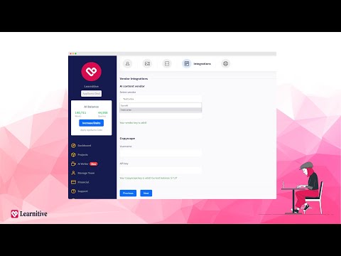 How to use OpenAI or TextCortex API in Learnitive AI and create unlimited AI content? @OpenAI
