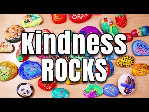 How To Paint Rocks | Kindness Rocks Project | Kids Craft Tutorial