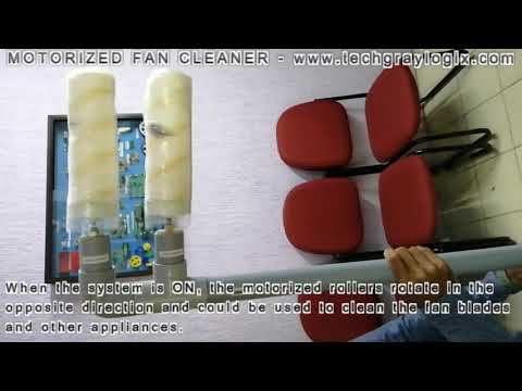MOTORIZED FAN CLEANER #Final_Year_Projects_in_Mangalore #Tech_Graylogix  #www techgraylogix com