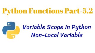 Python Function PT-5.2 || Variable Scope (Non-Local Variables) || CLASS 12 XII Computer Science