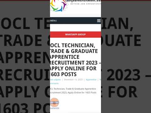 #iocl  Technician, Trade & Graduate #Apprentice #recruitment  2023 | form kaise bhare|