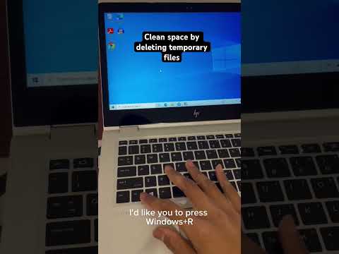 Clean space on Windows by deleting temporary files | #shorts
