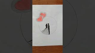 How to draw lovers #youtube #couplestatus #shorts #loversstatus