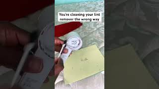 How to clean lint remover