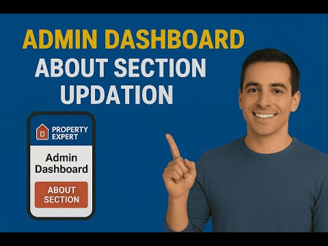 20 Admin Dashboard - About Section Updation