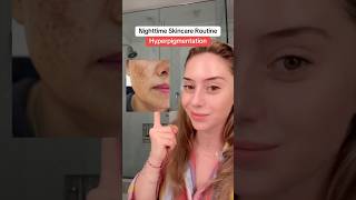 Nighttime Skincare Routine for Hyperpigmentation #shorts