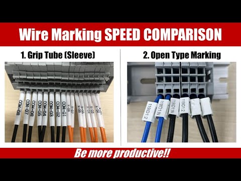 Grip Tube Wire Marking Test | LM-550A3 Cable Identification Efficiency