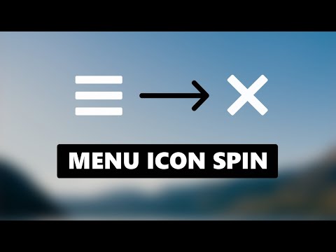Menu Icon with a Transform Spin - Only Using CSS & HTML