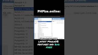 SQL Fiddles Have Updated Their MariaDB Versions! #shorts