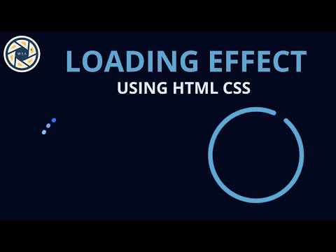 Loading Effects Using HTML CSS| Creative CSS Loading Animations Effects | WebEffectAnimation