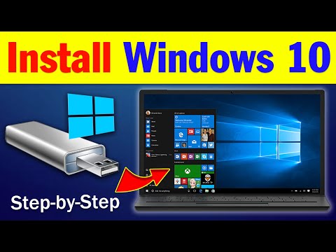 How to install Windows 10 from USB Flash Drive | Windows 10 installation step by step | #windows10