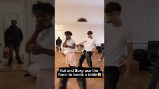 Kai and sexy use the force to break a table #funny #ampclips #amp #twitchclips #kaicenatclip