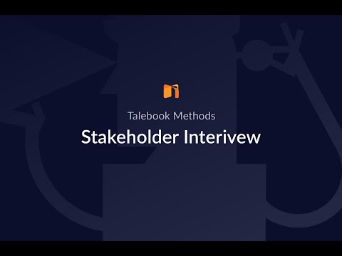 How to conduct Stakeholder Interview Interview with Talebook – UX Research Method 001