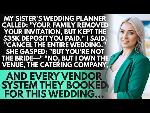 My Sister's Wedding Planner Called: "Your Family Removed You From the Guest List, But Kept Your $3..