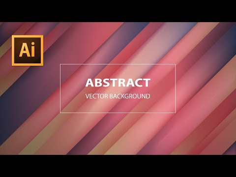 Illustrator | How to Make Vector Abstract Background with Minimalist stripe Combinations