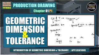 Geometric Dimension & Tolerance (GD & T) | Introduction | Mech Tutorials Hub | Ch 01 P 01