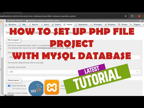 HOW TO RUN/SET-UP A PHP FILE PROJECT  WITH MYSQL DATABASE FILES (Latest) -  Nestwave technologies