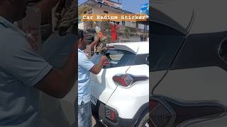 Car Radium Sticker #tatapunch #fortuner #cars #stickers #shorts #india