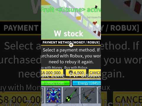 #kitsune #W stock #bloxfruit #fruit # game # stock