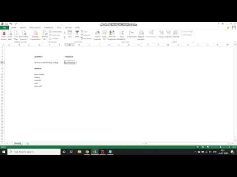 Excel help: How to insert a drop down list in MS Excel