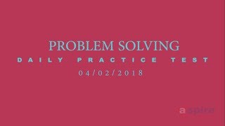 Crack NEET-2018 | Problem Solving - Daily Practice Test | 4th Feb 2018 | Aspire Learning Company