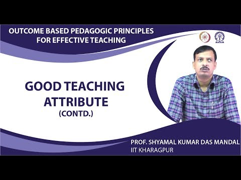 Good teaching attribute (Contd)