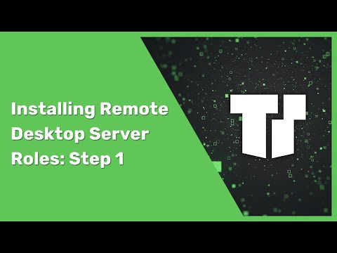 Setting Up Remote Desktop Server | Step 1: Installing RDS Roles