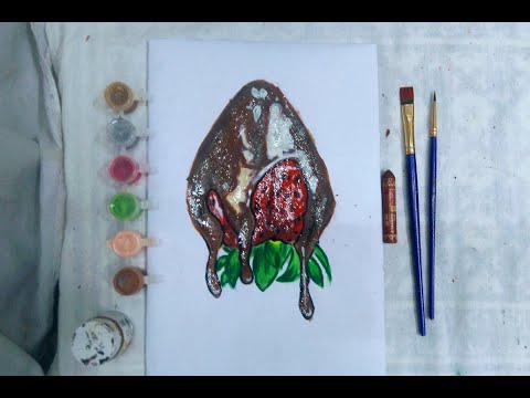 How to draw a realistic strawberry 🍓|capital design gallery 🖌️