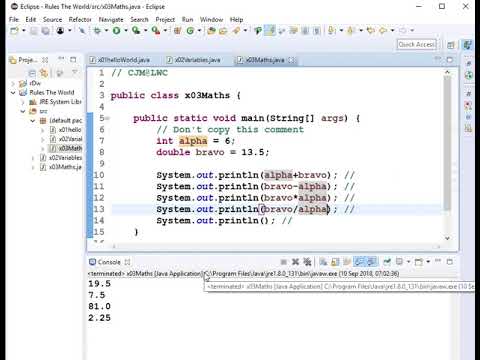 03 - Maths in Java