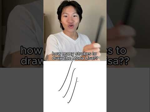 How many strokes to draw the Mona Lisa?? #caleo