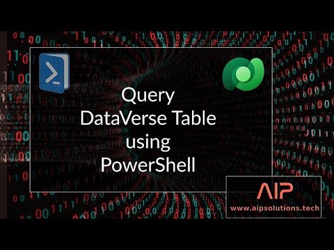 Query DataVerse table using PowerShell