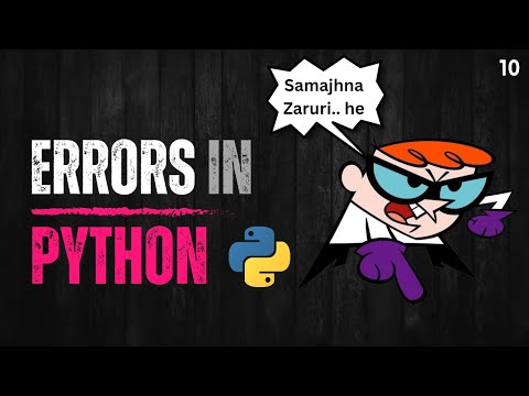 10 Errors in Python | Syntax, Logical and Runtime Error | Python Beginners